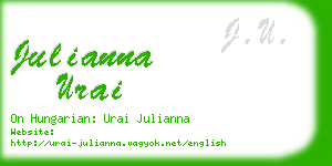 julianna urai business card